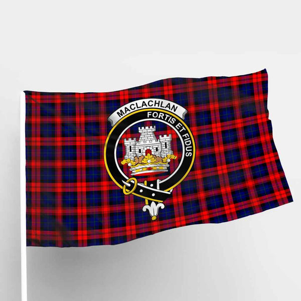 Scottish MacLachlan Clan Crest Tartan Flag Parade Tartan Plaid 1