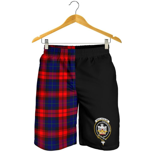 Scottish MacLachlan Clan Crest Tartan Half of Me Men's Shorts