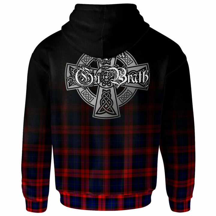 Scottish MacLachlan Clan Crest Tartan Hoodie - Alba Gu Brath Family Crest Celtic Inspired Back Side Tartan Plaid