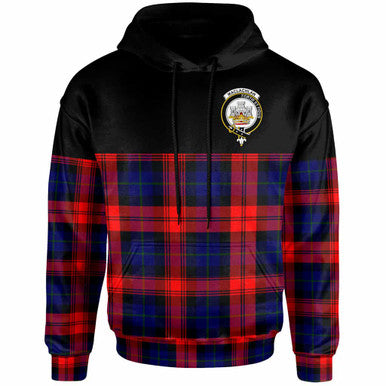 Scottish MacLachlan Clan Crest Tartan Hoodie - Horizontal Style Front Side Tartan Plaid