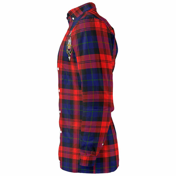 Scottish MacLachlan Clan Crest Tartan Long Sleeve Shirt Tartan Plaid
