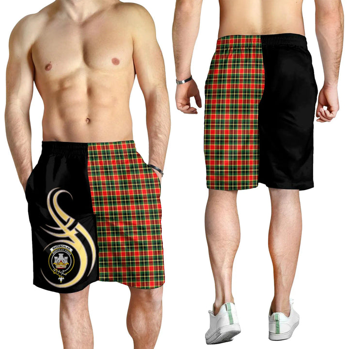 Scottish MacLachlan Hunting Modern Clan Crest Tartan Believe in Me Men's Shorts