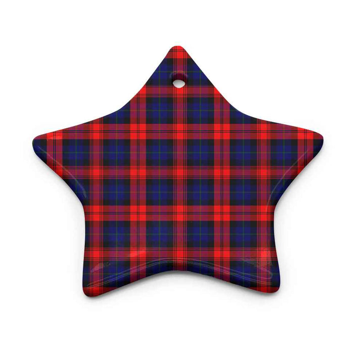Scottish MacLachlan Modern Clan Tartan Ceramic Ornament Star Shape Tartan Plaid