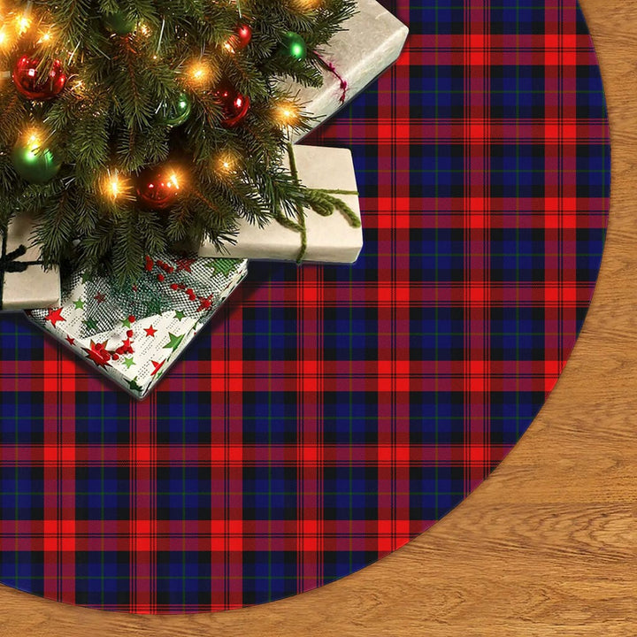 Scottish MacLachlan Modern Clan Tartan Christmas Tree Skirt No Tassels 2 Tartan Plaid