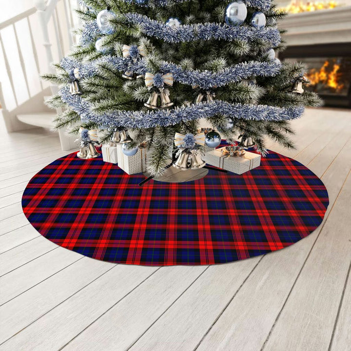 Scottish MacLachlan Modern Clan Tartan Christmas Tree Skirt No Tassels 3 Tartan Plaid