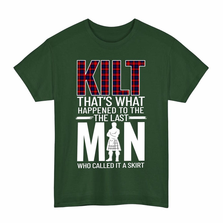 Scottish MacLachlan Modern Clan Tartan Funny Scotland Kilt T-Shirt Tartan Plaid Forest Green Color