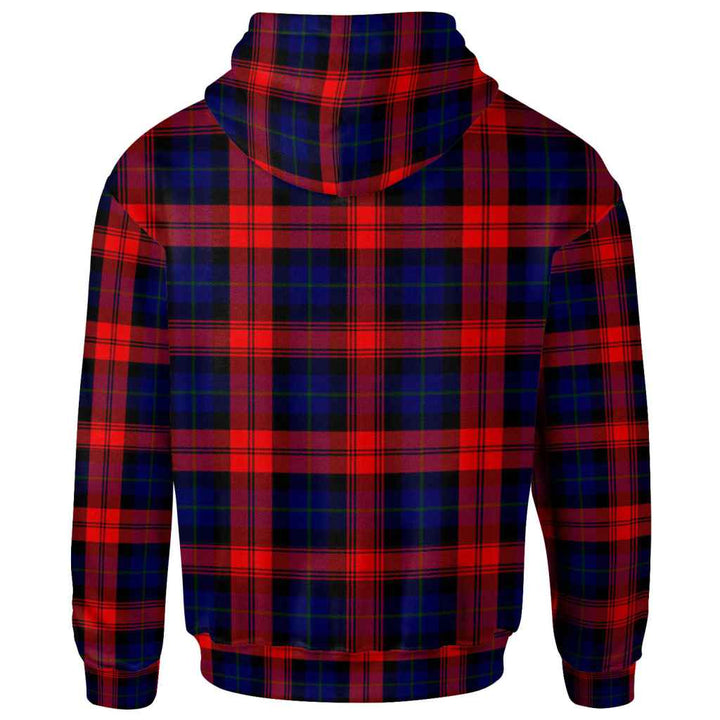 Scottish MacLachlan Modern Clan Tartan Hoodie Back Side Tartan Plaid