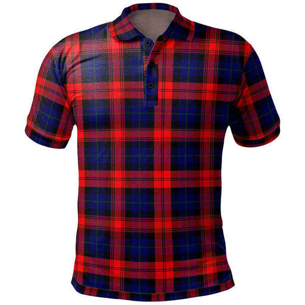 Scottish MacLachlan Modern Clan Tartan Polo Shirt Front Side Tartan Plaid