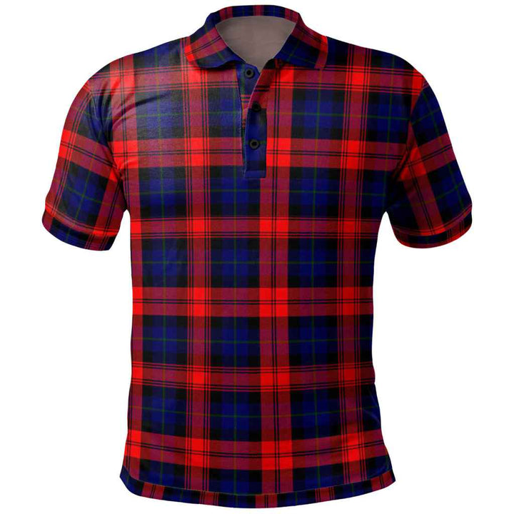 Scottish MacLachlan Modern Clan Tartan Polo Shirt Front Side Tartan Plaid