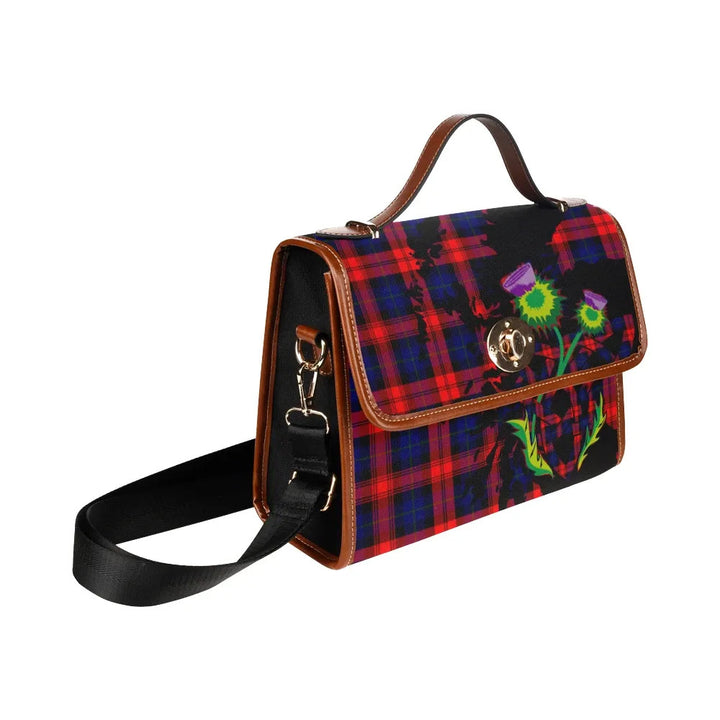 Scottish MacLachlan Modern Clan Tartan Waterproof Canvas Bag With Thistle Tartan Plaid 3