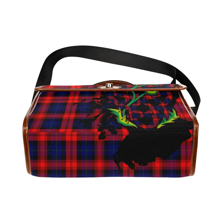 Scottish MacLachlan Modern Clan Tartan Waterproof Canvas Bag With Thistle Tartan Plaid 5