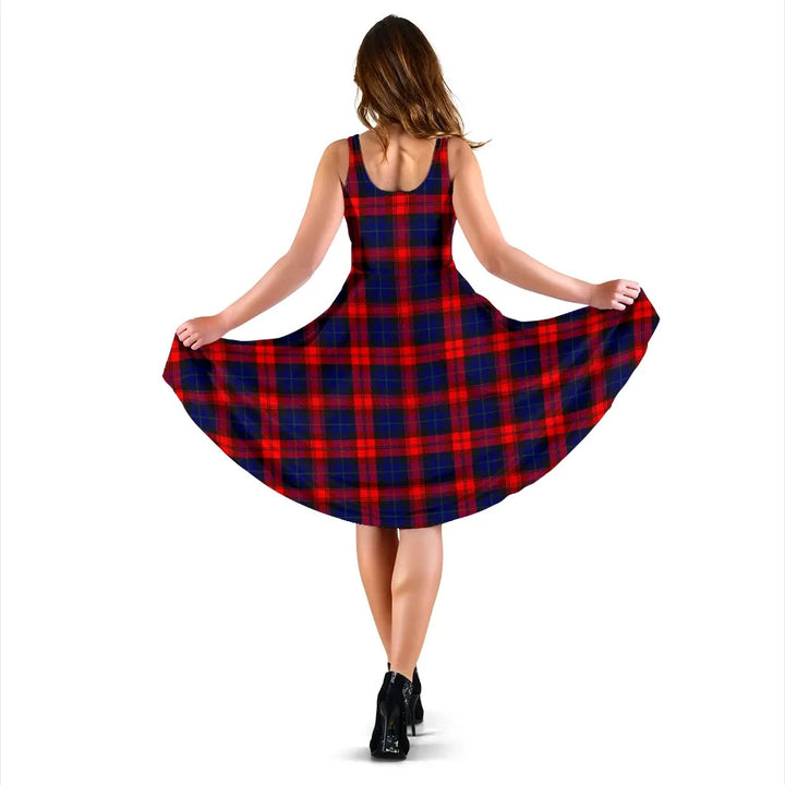 Scottish MacLachlan Modern Clan Tartan Women Midi Dress