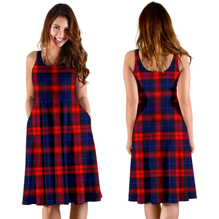 Scottish MacLachlan Modern Clan Tartan Women Midi Dress