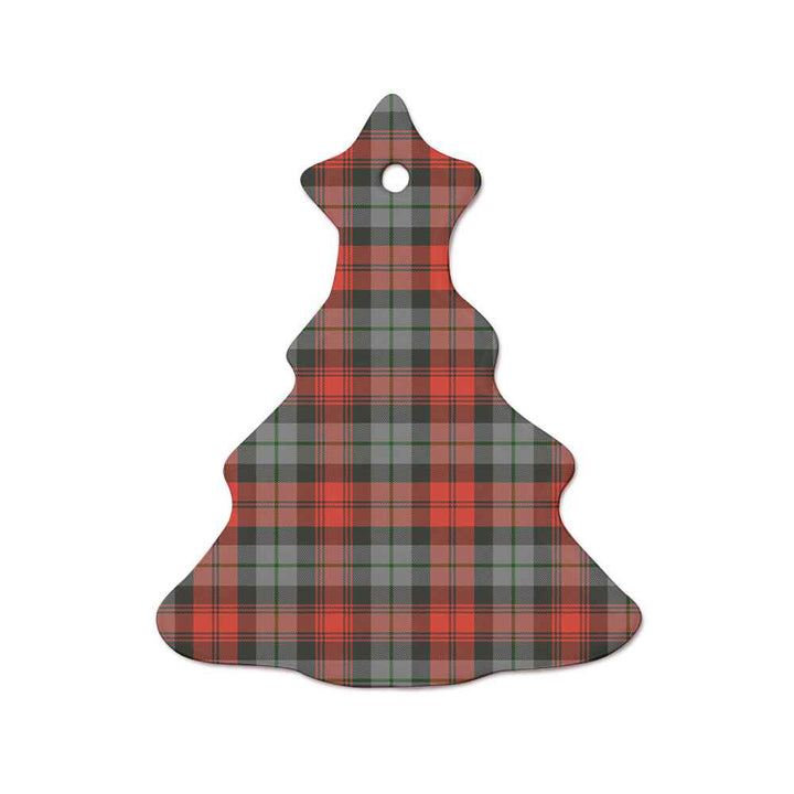 Scottish MacLachlan Weathered Clan Tartan Ceramic Ornament  Tree Shape Tartan Plaid