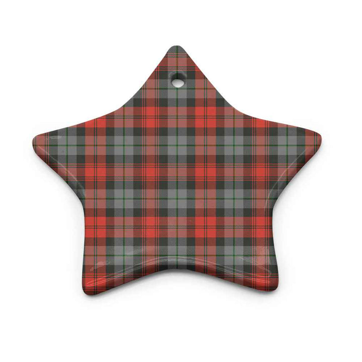 Scottish MacLachlan Weathered Clan Tartan Ceramic Ornament Star Shape Tartan Plaid