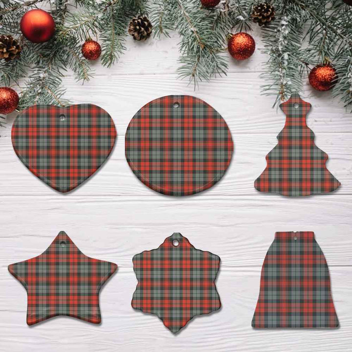 Scottish MacLachlan Weathered Clan Tartan Ceramic Ornament All Tartan Plaid
