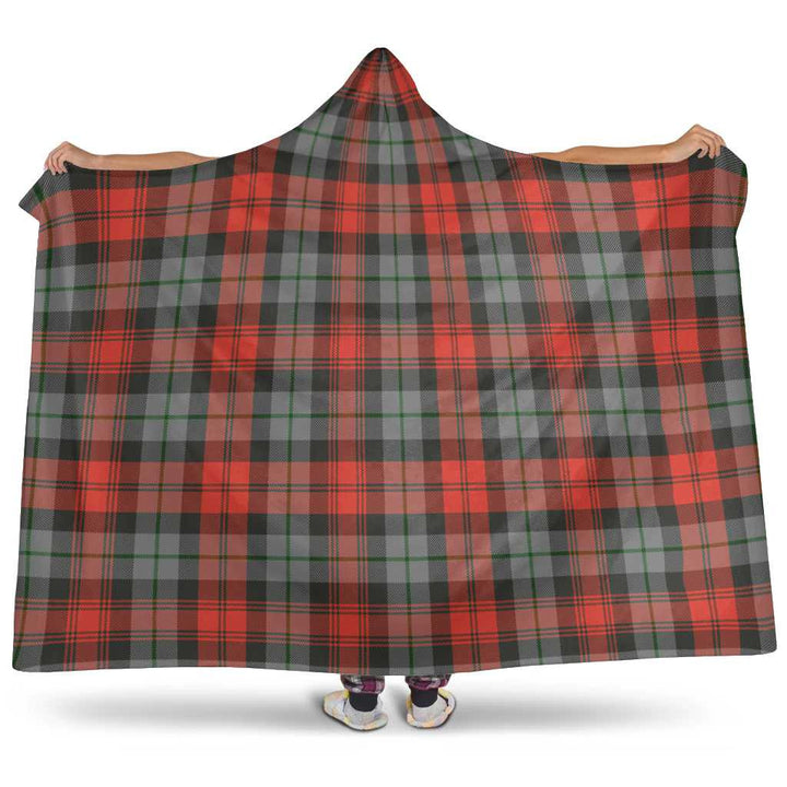 Scottish MacLachlan Weathered Clan Tartan Hooded Blanket Tartan Plaid 1