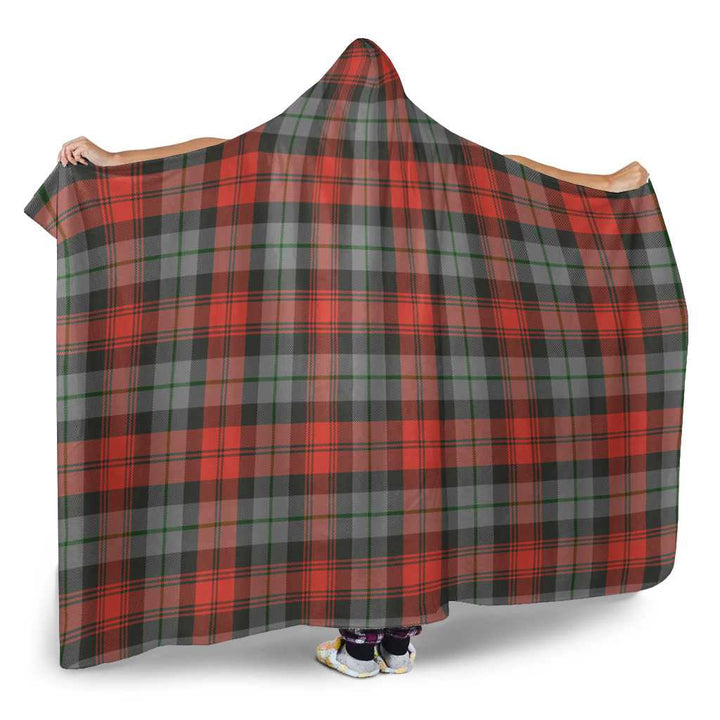 Scottish MacLachlan Weathered Clan Tartan Hooded Blanket Tartan Plaid 2