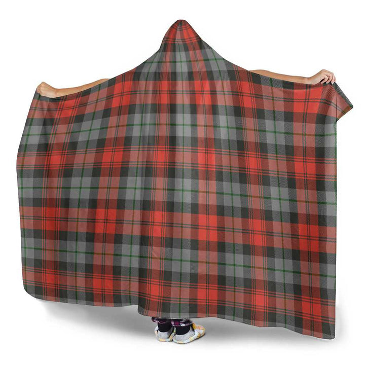 Scottish MacLachlan Weathered Clan Tartan Hooded Blanket Tartan Plaid 3