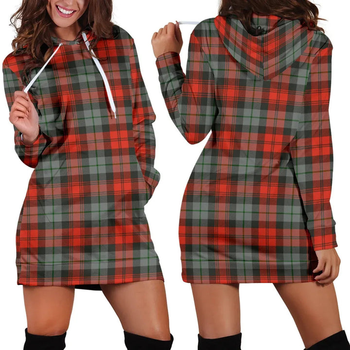 Scottish MacLachlan Weathered Clan Tartan Hoodie Dress
