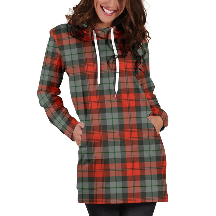Scottish MacLachlan Weathered Clan Tartan Hoodie Dress