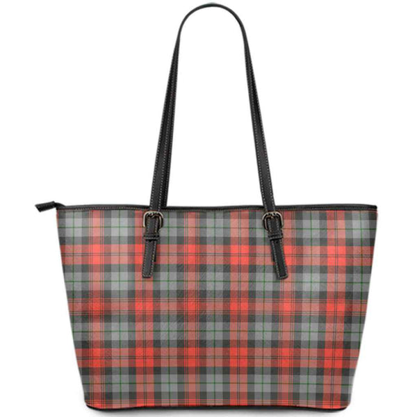 Scottish MacLachlan Weathered Clan Tartan Leather Tote Tartan Plaid