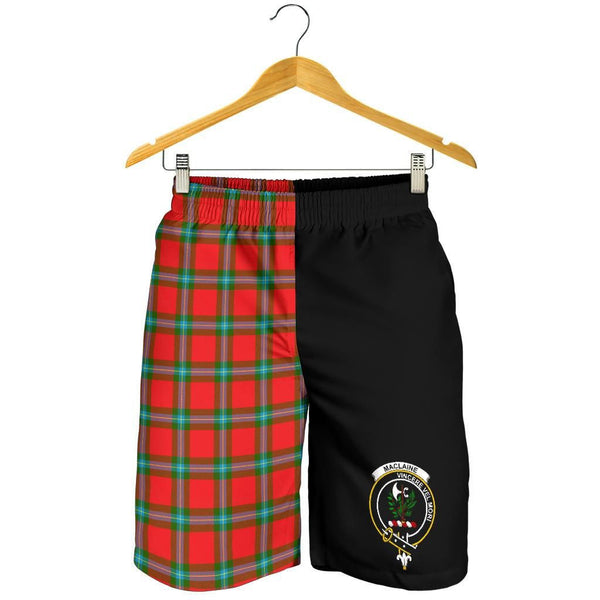 Scottish MacLaine of Loch Buie Clan Crest Tartan Half of Me Men's Shorts