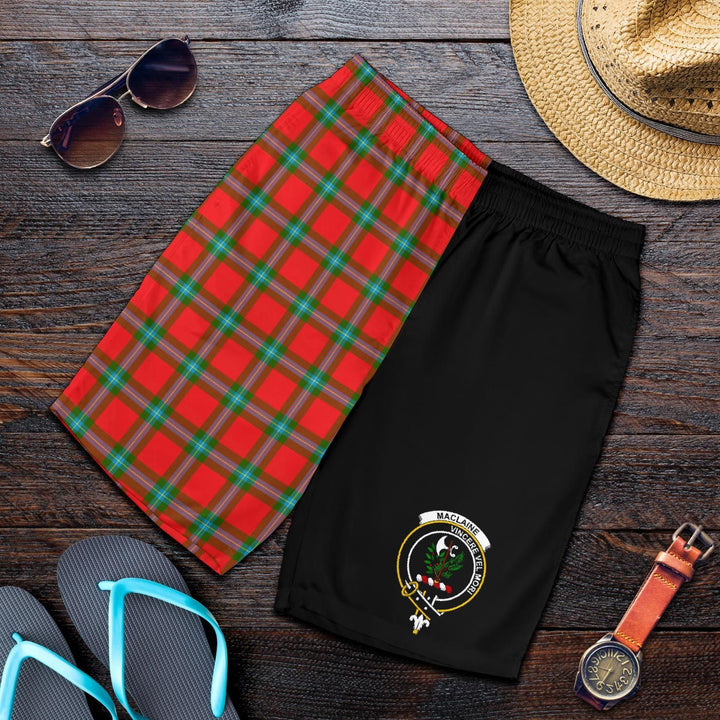 Scottish MacLaine of Loch Buie Clan Crest Tartan Half of Me Men's Shorts