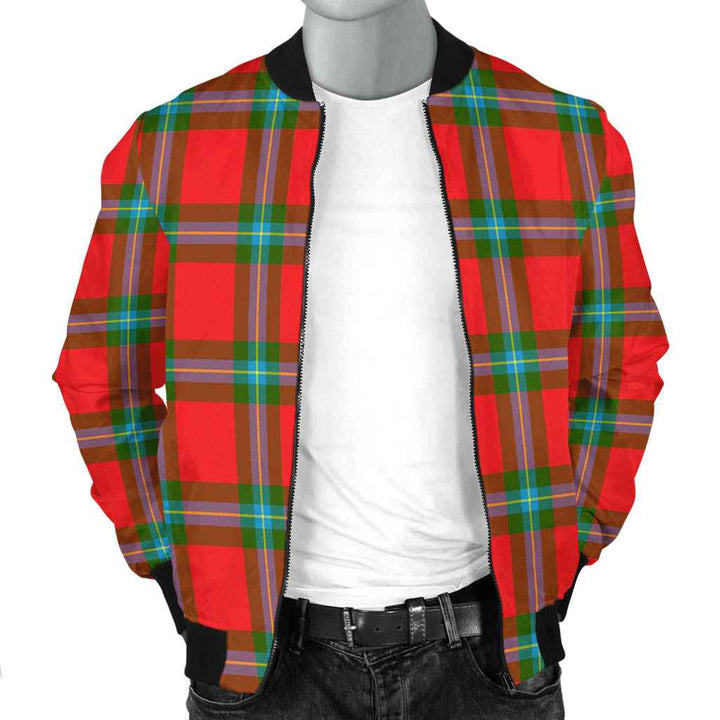 Scottish MacLaine of Loch Buie Clan Tartan Bomber Jacket Tartan Plaid 2
