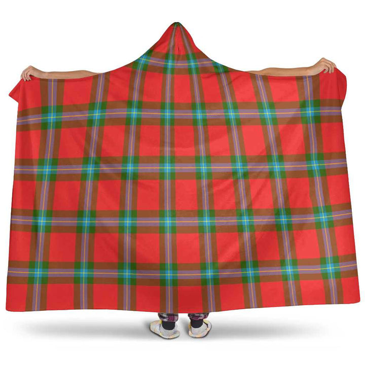 Scottish MacLaine of Loch Buie Clan Tartan Hooded Blanket Tartan Plaid 1