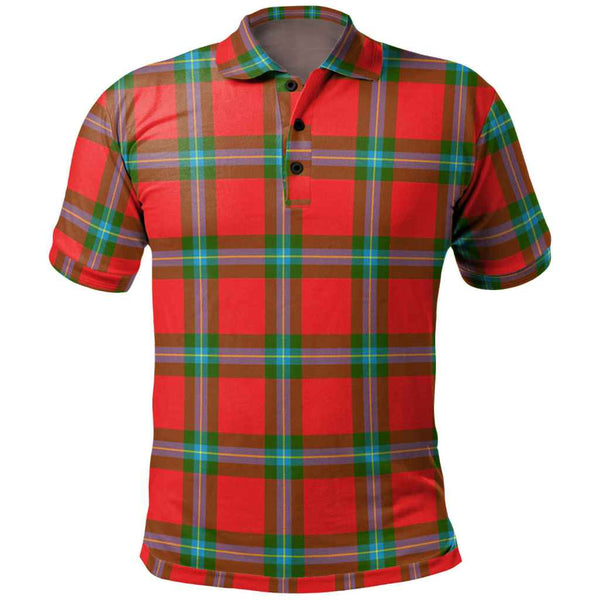 Scottish MacLaine of Loch Buie Clan Tartan Polo Shirt Front Side Tartan Plaid