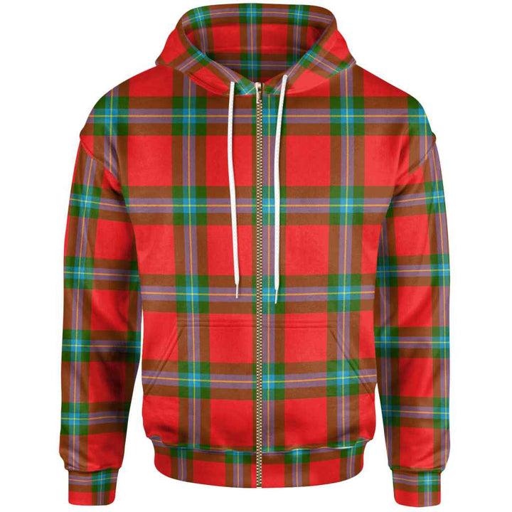 Scottish MacLaine of Loch Buie Clan Tartan Hoodie Zip Tartan Plaid