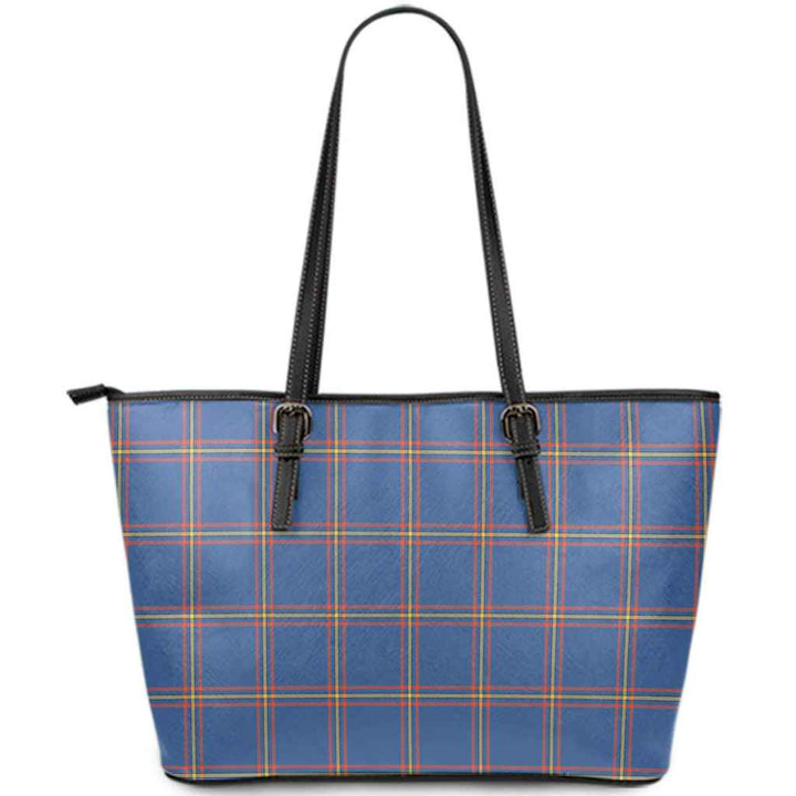 Scottish MacLaine of Loch Buie Hunting Ancient Clan Tartan Leather Tote Tartan Plaid