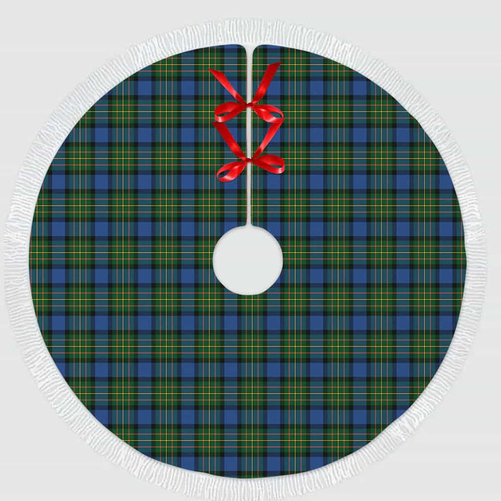 Scottish MacLaren Ancient Clan Tartan Christmas Tree Skirt Tassels 1 Tartan Plaid