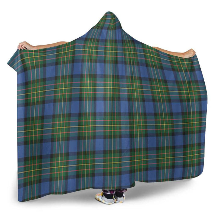 Scottish MacLaren Ancient Clan Tartan Hooded Blanket Tartan Plaid 2