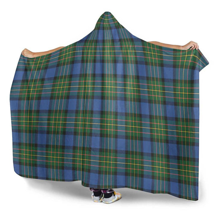 Scottish MacLaren Ancient Clan Tartan Hooded Blanket Tartan Plaid 3