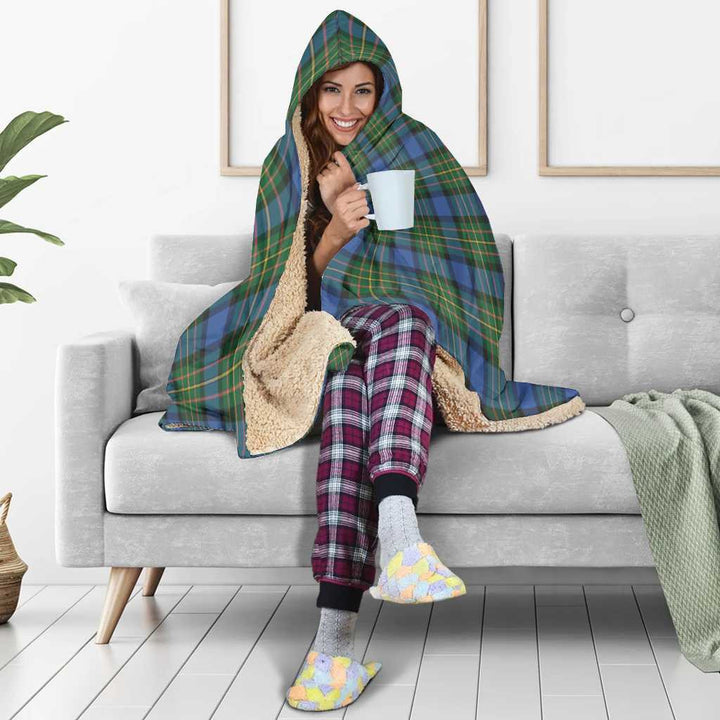 Scottish MacLaren Ancient Clan Tartan Hooded Blanket Tartan Plaid 5