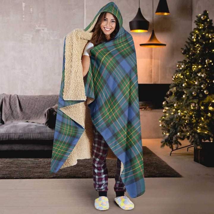 Scottish MacLaren Ancient Clan Tartan Hooded Blanket Tartan Plaid 6