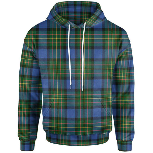 Scottish MacLaren Ancient Clan Tartan Hoodie Front Side Tartan Plaid