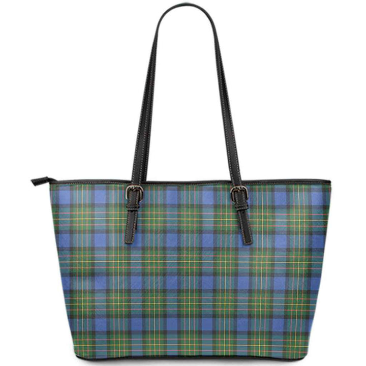 Scottish MacLaren Ancient Clan Tartan Leather Tote Tartan Plaid