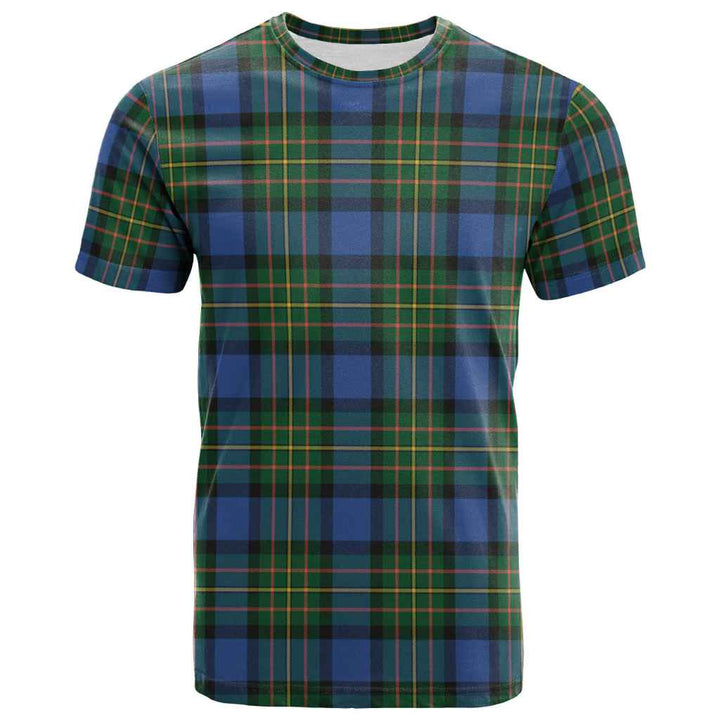 Scottish MacLaren Ancient Clan Tartan T-Shirt Front Side Tartan Plaid