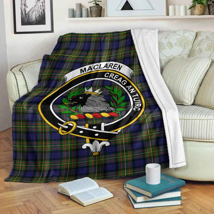 Scottish MacLaren Clan Crest Tartan Blanket Tartan Plaid 2
