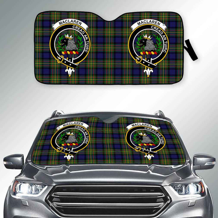 Scottish MacLaren Clan Crest Tartan Car Windshield Sun Shade Tartan Plaid 2