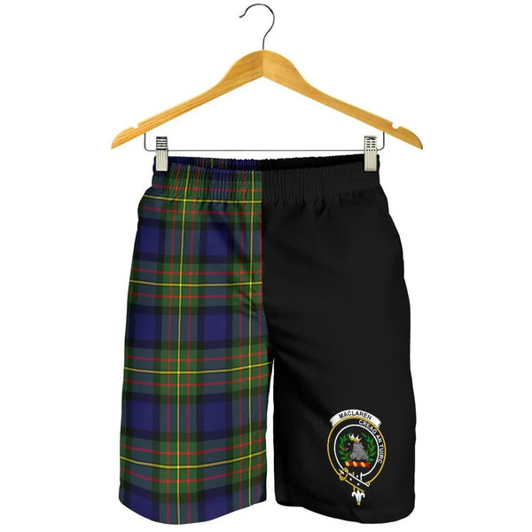 Scottish MacLaren Clan Crest Tartan Half of Me Men's Shorts