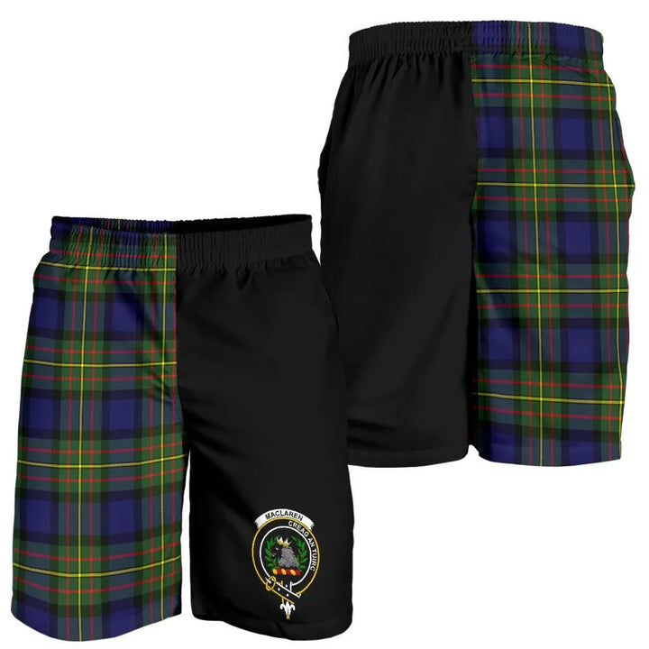 Scottish MacLaren Clan Crest Tartan Half of Me Men's Shorts
