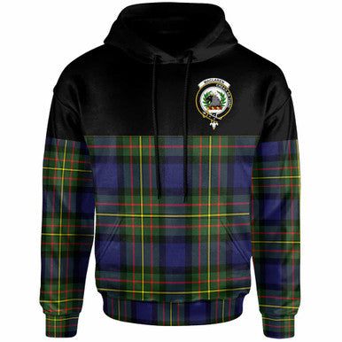 Scottish MacLaren Clan Crest Tartan Hoodie - Horizontal Style Front Side Tartan Plaid