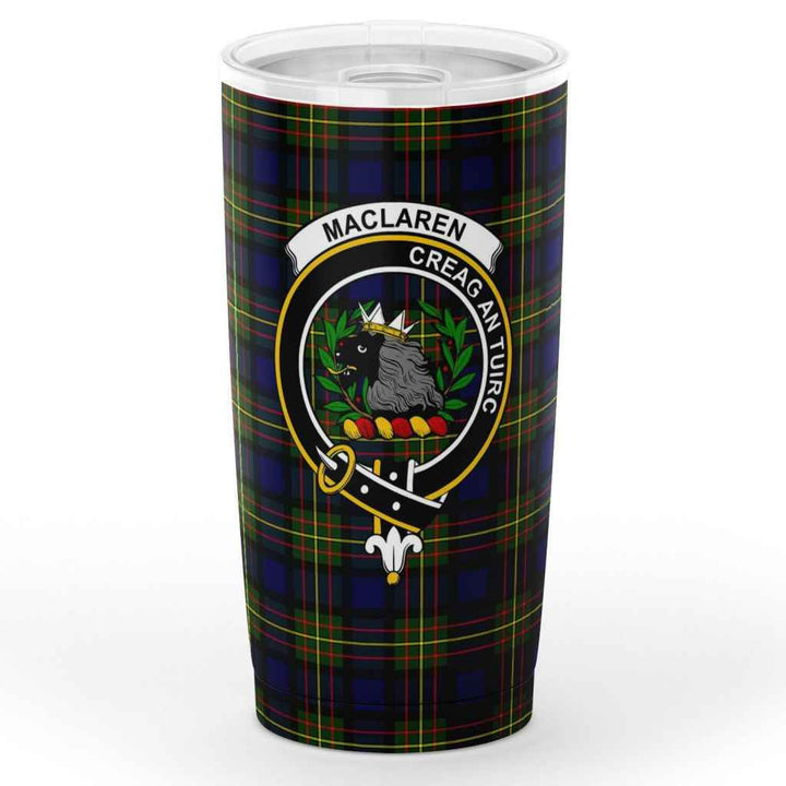 Scottish MacLaren Clan Crest Tartan Insulated Tumbler Tartan Plaid 1