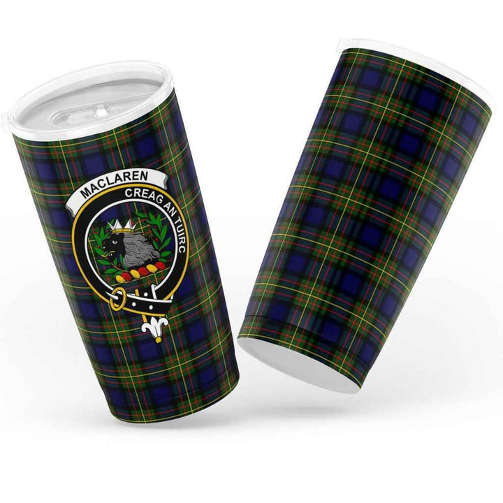 Scottish MacLaren Clan Crest Tartan Insulated Tumbler Tartan Plaid 3