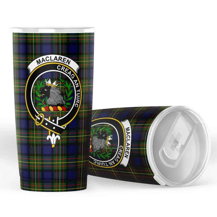 Scottish MacLaren Clan Crest Tartan Insulated Tumbler Tartan Plaid 4