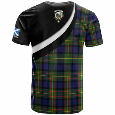 Scottish MacLaren Clan Crest Tartan T-Shirt - Scotland Forever Style Back Side Tartan Plaid